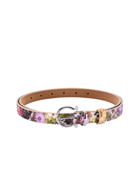 

BuckleUp Women Multicoloured Printed Belt, Multi