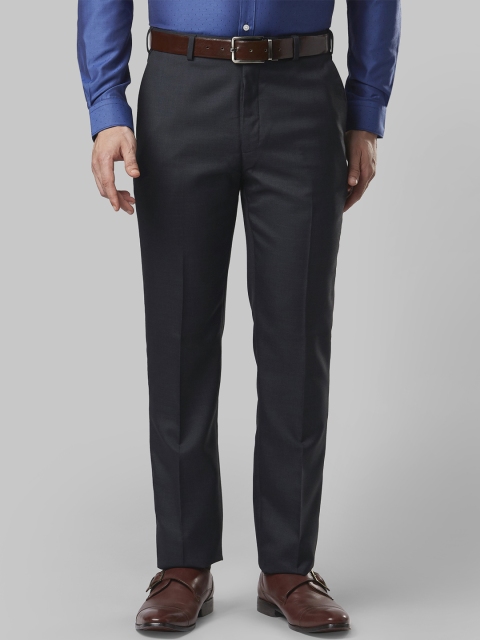 

Next Look Men Black Regular Fit Solid Formal Trousers