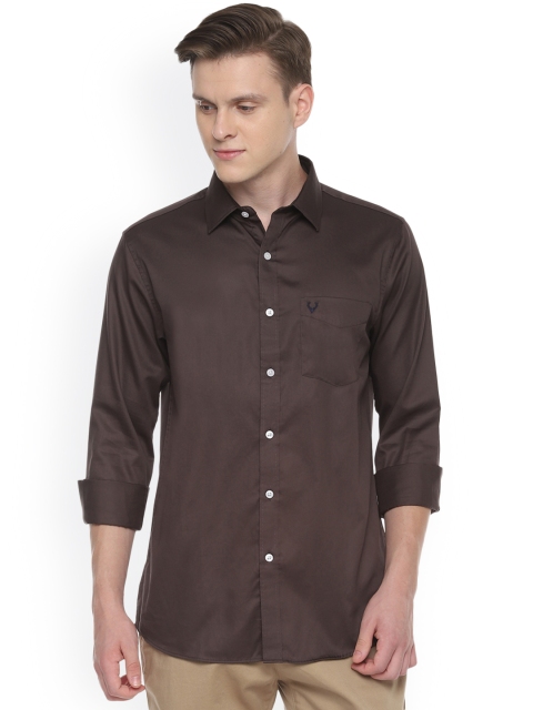 

Allen Solly Men Brown Slim Fit Solid Casual Shirt