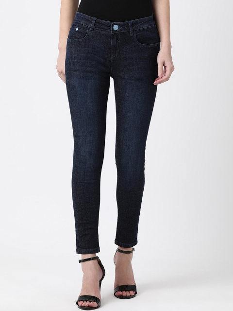 

Monte Carlo Women Navy Blue Skinny Fit Mid-Rise Clean Look Jeans