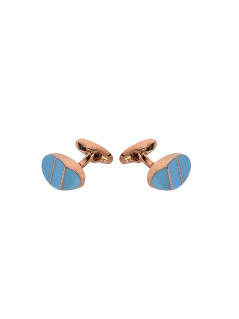 

JEWEL JUNCTION Gold-Toned Geometric Cufflinks