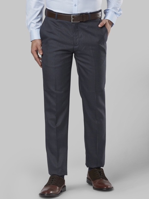 

Next Look Men Grey Regular Fit Solid Formal Trousers