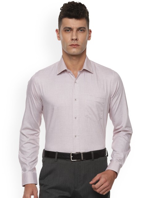

Van Heusen Men Brown Slim Fit Self Design Formal Shirt