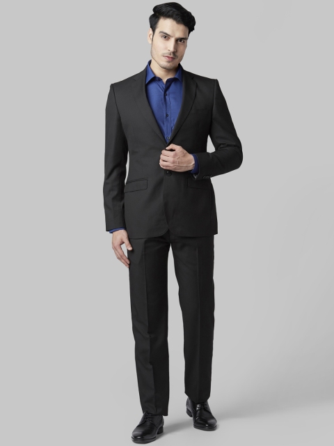 

Raymond Men Black Solid Regular-Fit Single-Breasted Suit