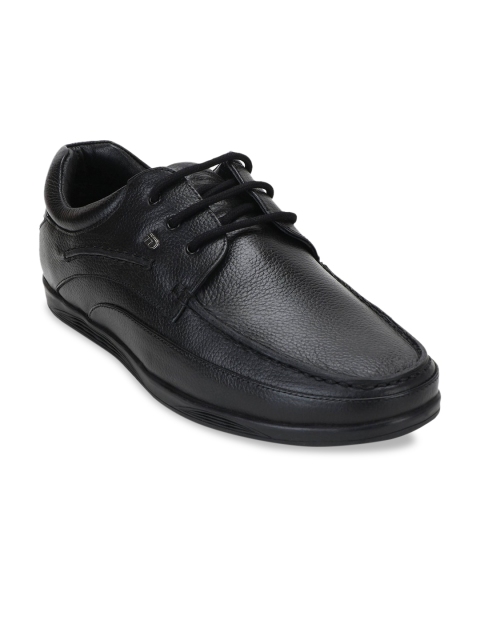 

ID Men Black Leather Derbys