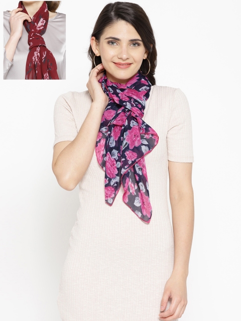 

Trend Arrest Pack Of 2 Printed Scarves, Multi