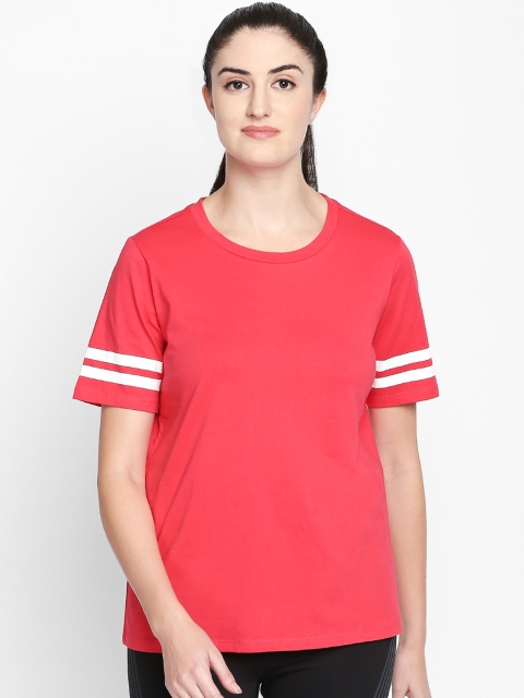 

Ajile by Pantaloons Women Pink Solid Round Neck T-shirt
