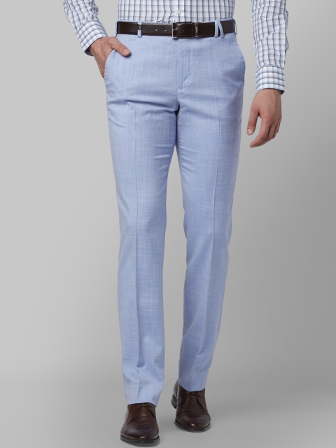 

Park Avenue Men Blue Slim Fit Solid Formal Trousers