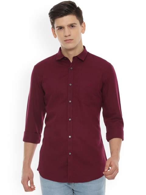 

Van Heusen Sport Men Maroon Slim Fit Solid Casual Shirt