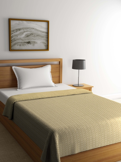 

Portico New York Beige Geometric AC Room 120 GSM Single Bed Dohar