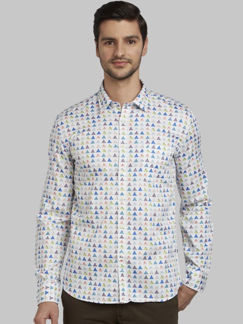Parx Men Multicoloured Slim Fit Printed Casual Shirt, Multi