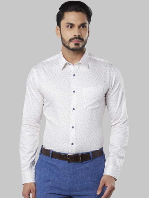 

Next Look Men White & Beige Regular Fit Printed Casual Shirt
