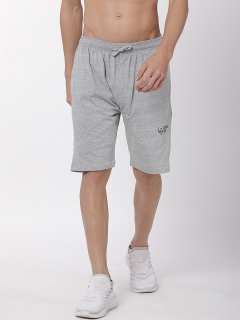 

Urban Dog Men Grey Solid Regular Fit Sports Shorts