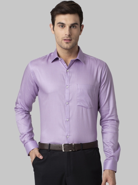 

Park Avenue Men Purple Slim Fit Self Design Formal Shirt