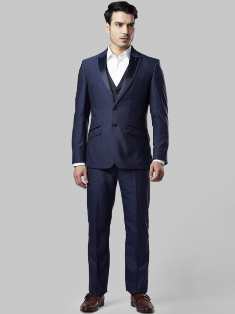 

Raymond Men Blue Solid Regular-Fit Single-Breasted Suit