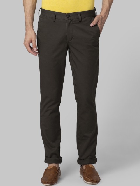 

Park Avenue Men Brown Regular Fit Solid Regular Trousers