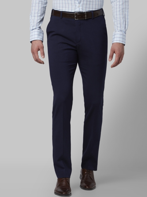 

Park Avenue Men Blue Slim Fit Solid Formal Trousers