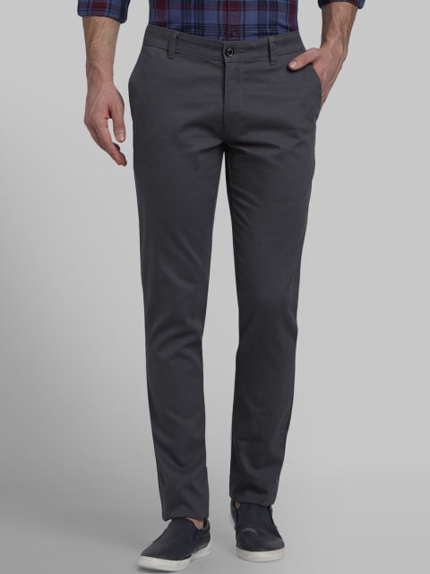 

Parx Men Grey Regular Fit Solid Regular Trousers