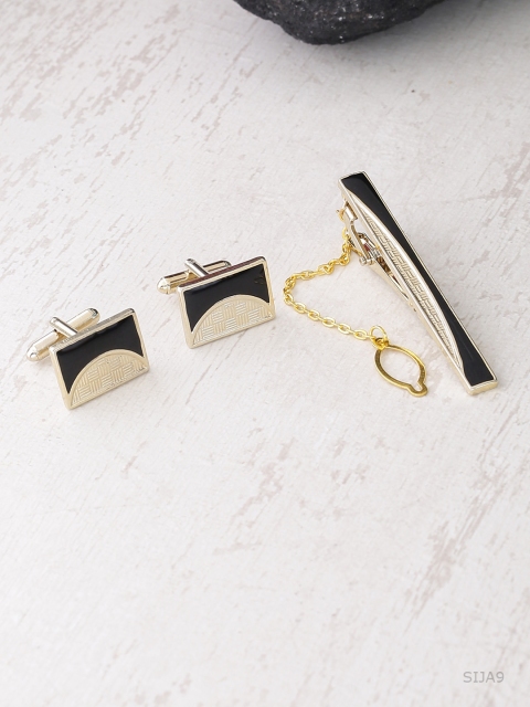 Dare by Voylla Men Gold-Toned & Black Accessory Gift Set
