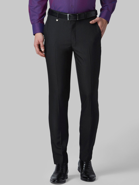 

Park Avenue Men Black Regular Fit Solid Formal Trousers