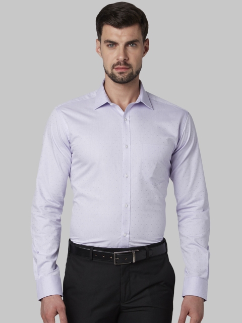 

Park Avenue Men Purple Slim Fit Self Design Formal Shirt