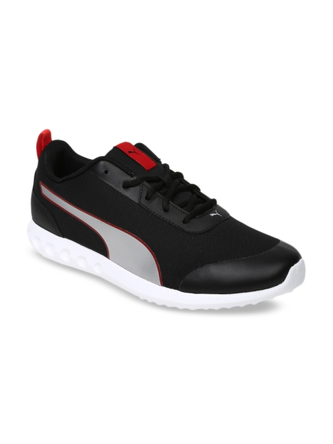 

Puma Men Black Textile HappyFeetv2 IDP Running Shoes