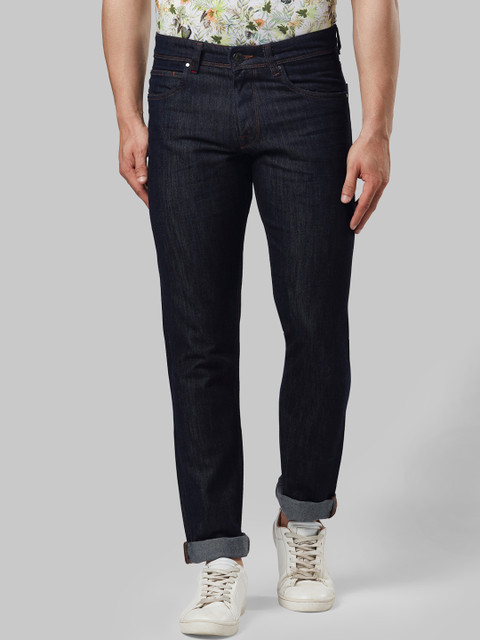 

Raymond Men Navy Blue Slim Fit Mid-Rise Clean Look Jeans