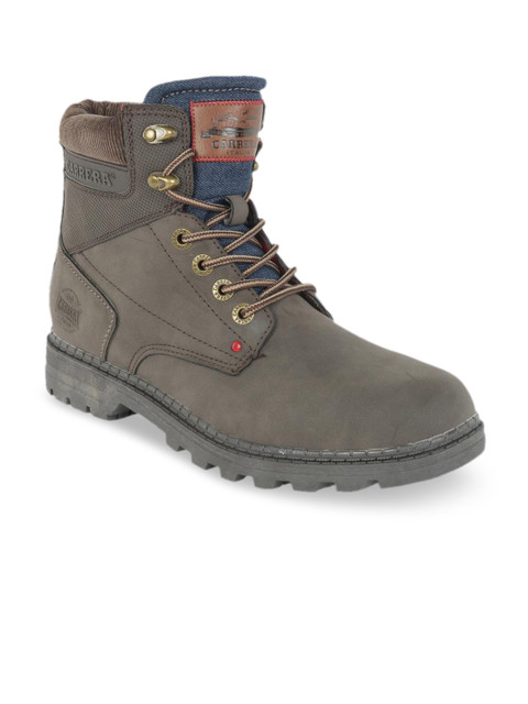 

Carrera Men Grey Flat Boots