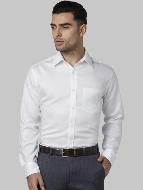 

Park Avenue Men White Regular Fit Solid Formal Shirt