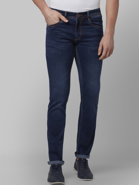 

Park Avenue Men Blue Tapered Fit Mid-Rise Clean Look Jeans