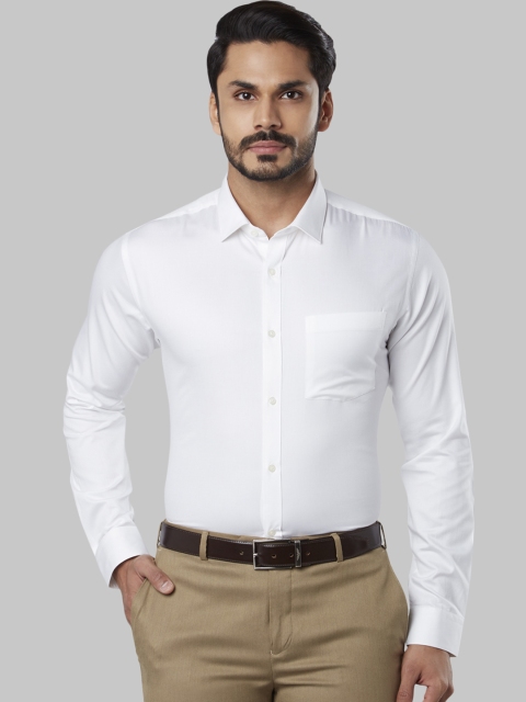 

Next Look Men White Slim Fit Solid Casual Shirt