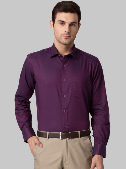 

Park Avenue Men Purple Regular Fit Solid Formal Shirt