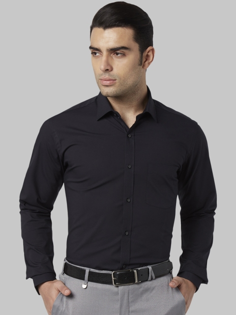 

Park Avenue Men Black Slim Fit Solid Formal Shirt