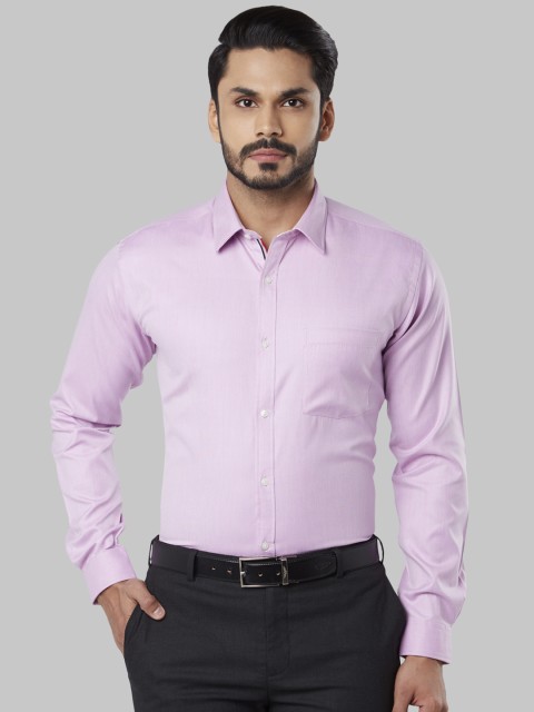 

Next Look Men Pink Slim Fit Self Design Formal Shirt