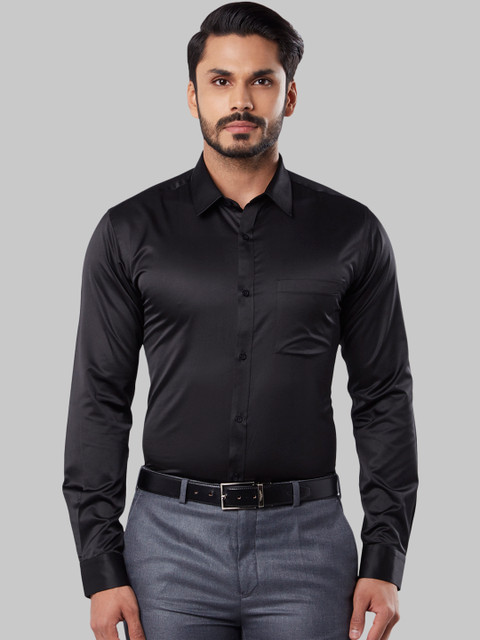 

Next Look Men Black Slim Fit Solid Formal Shirt