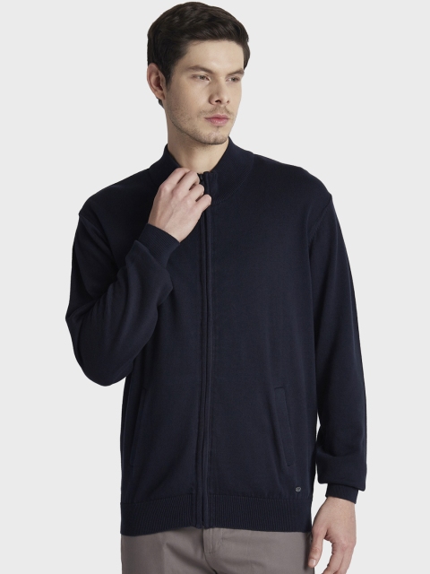 

ColorPlus Men Navy Blue Solid Sweater