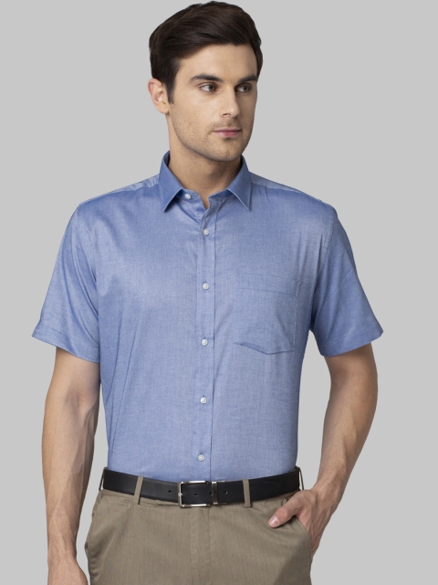 

Park Avenue Men Blue Regular Fit Solid Formal Shirt