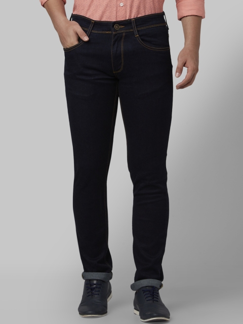 

Park Avenue Men Blue Tapered Fit Mid-Rise Clean Look Jeans