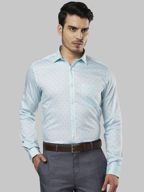 

Next Look Men Blue Slim Fit Printed Formal Shirt
