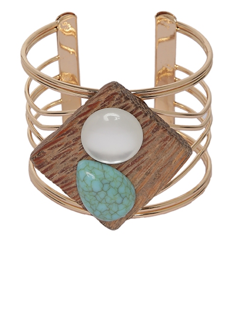 

Mali Fionna Women Gold-Toned Cuff Bracele