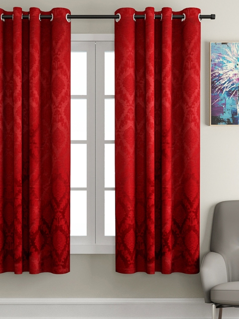 

Soumya Maroon Single Window Curtain