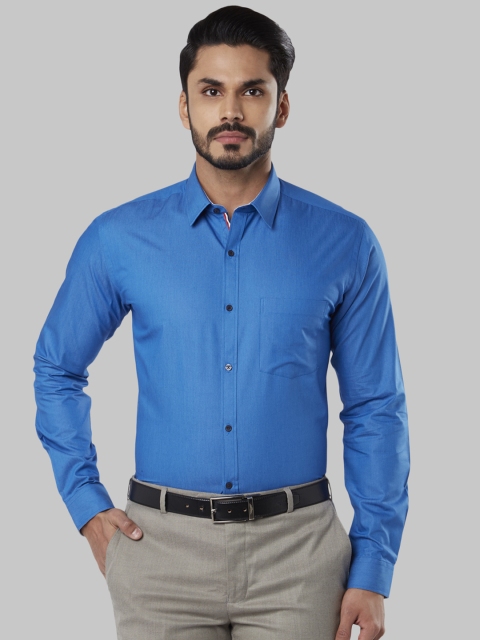 

Next Look Men Blue Slim Fit Solid Formal Shirt
