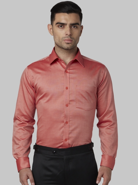 

Park Avenue Men Orange Regular Fit Solid Formal Shirt
