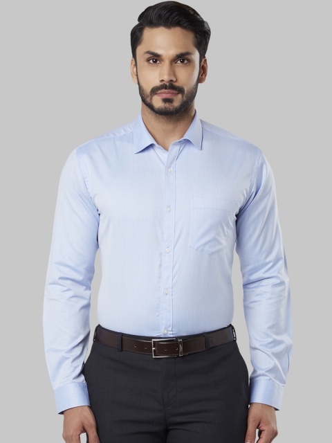 

Next Look Men Blue Slim Fit Solid Formal Shirt