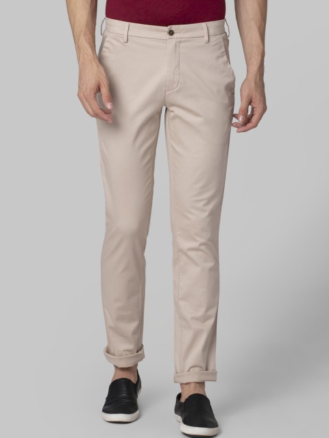 

Park Avenue Men Beige Regular Fit Solid Regular Trousers