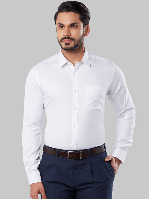 

Next Look Men White Slim Fit Solid Formal Shirt