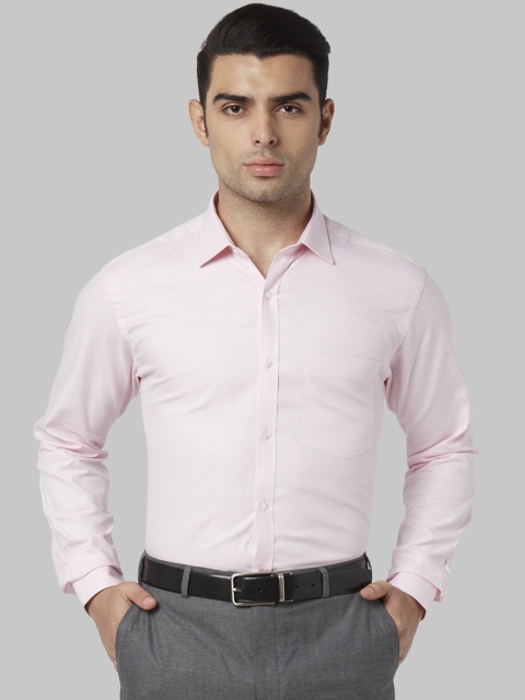 

Park Avenue Men Pink Slim Fit Self Design Formal Shirt