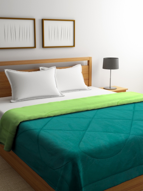 

Portico New York Green Geometric 150 GSM Reversible AC Room Double Bed Comforter