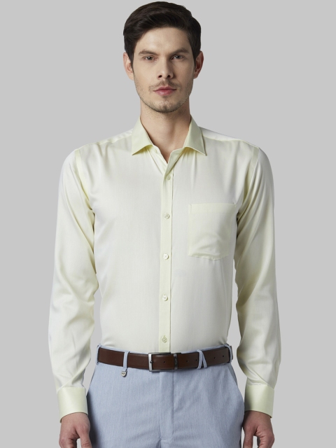 

Park Avenue Men Lime Green Slim Fit Solid Formal Shirt