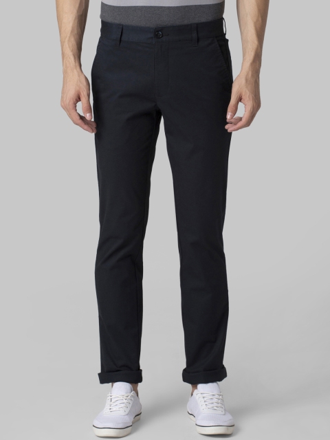 

Park Avenue Men Blue Regular Fit Solid Regular Trousers